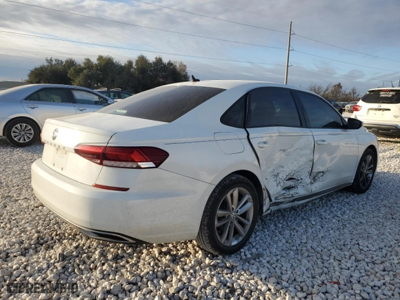 2020 Volkswagen Passat 2.0T S with VIN 1VWAA7A39LC022128, listed as a Copart auction lot 89274555 with 62,925 mi miles and Salvage Title. Bid and sale history available at carsss.com. Image 3.