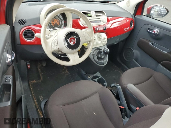 2012 FIAT 500 Pop with VIN 3C3CFFDR1CT377018, listed as a Copart auction lot 43171085 with 68,695 mi miles and Salvage Title. Bid and sale history available at carsss.com. Image 8.