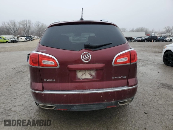 2016 Buick Enclave Leather with VIN 5GAKVBKD5GJ303089, listed as a Copart auction lot 86314634 with 143,753 mi miles and Salvage Title. Bid and sale history available at DreamBid. Image 6.