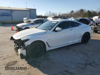 2017 Infiniti Q60 Premium with VIN JN1CV7ELXHM320234, listed as a Copart auction lot 42402285 with 129,697 mi miles and Salvage title. Bid and sale history available at DreamBid. Image 1.