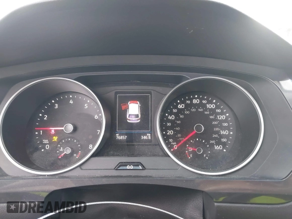 2021 Volkswagen Tiguan S with VIN 3VV1B7AX8MM016874, listed as a IAAI auction lot 41633090 with 76,857 mi miles and . Bid and sale history available at DreamBid. Image 7.