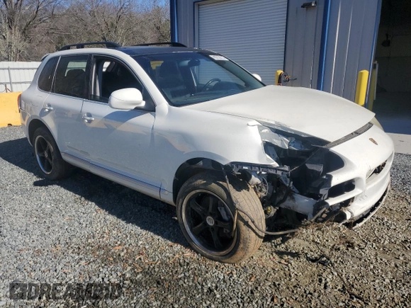 2005 Porsche Cayenne with VIN WP1AA29P45LA21418, listed as a Copart auction lot 80732313 with 97,518 mi miles and Salvage Title. Bid and sale history available at carsss.com. Image 4.