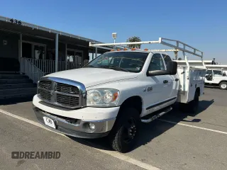2007 Dodge Ram 3500 SLT with VIN 3D7MX48AX7G777315, listed as a Copart auction lot 88582205 with 295,012 mi miles and Clean Title. Bid and sale history available at carsss.com. Image 2.