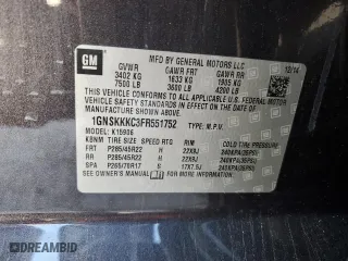 2015 Chevrolet Suburban LTZ with VIN 1GNSKKKC3FR551752, listed as a Copart auction lot 47878375 with 140,330 mi miles and Salvage Title. Bid and sale history available at carsss.com. Image 13.