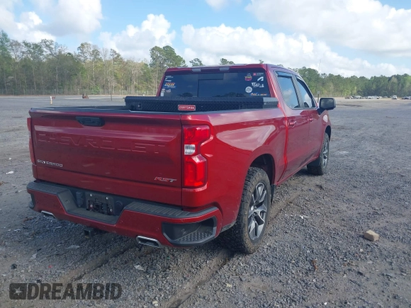2022 Chevrolet Silverado 1500 RST with VIN 1GCUDEETXNZ561489, listed as a IAAI auction lot 41959032 with 80,614 mi miles and . Bid and sale history available at DreamBid. Image 4.