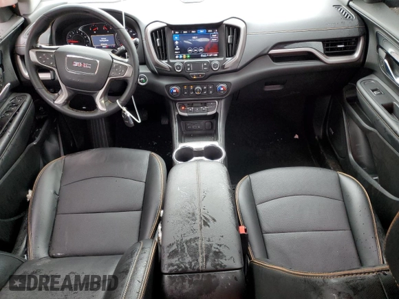 2024 GMC Terrain AT4 z VIN 3GKALYEG4RL219435, wystawiony jako Copart lot #54608085 z przebiegiem 59 572 mil mil oraz Szkoda całkowita • Salvage title. Historia ofert i sprzedaży dostępna na DreamBid. Obrazek 8.