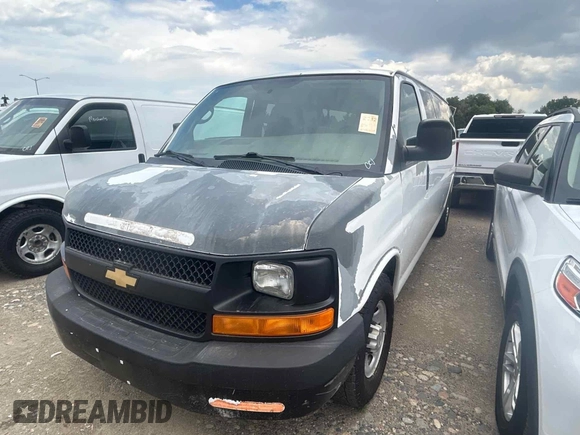 2012 Chevrolet Express Passenger 1LS with VIN 1GAZGZFA6C1126135, listed as a IAAI auction lot 42674342 with 229,560 mi miles and . Bid and sale history available at DreamBid. Image 32.