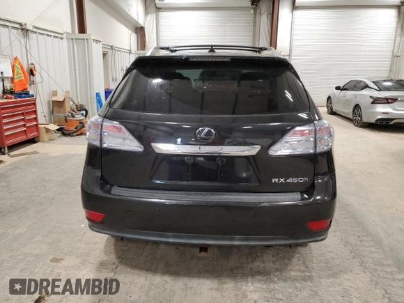 2012 Lexus RX 450h with VIN JTJBC1BA7C2435423, listed as a Copart auction lot 58962795 with 116,091 mi miles and Clean title. Bid and sale history available at DreamBid. Image 6.