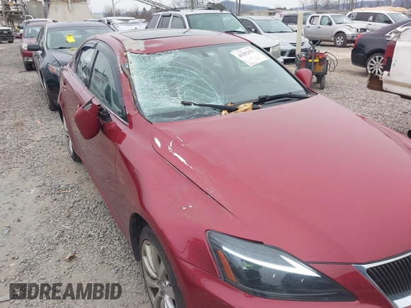 2007 Lexus IS 250 with VIN JTHCK262175013881, listed as a IAAI auction lot 41292352 with 149,533 mi miles. Bid and sale history available at carsss.com. Image 6.
