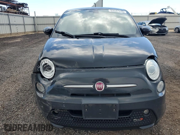 2016 FIAT 500e with VIN 3C3CFFGE0GT193185, listed as a Copart auction lot 53547515 with 31,335 mi miles and Salvage title. Bid and sale history available at DreamBid. Image 5.