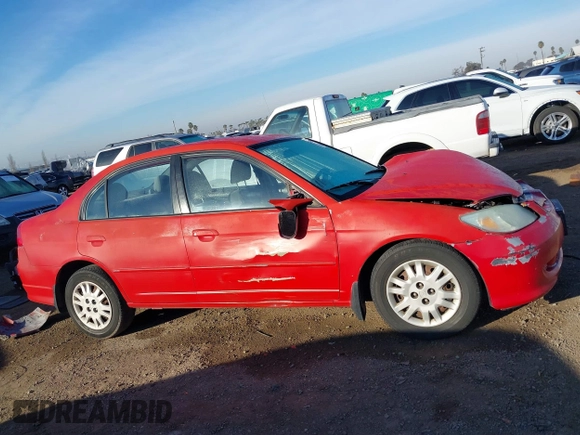 2004 Honda Civic LX with VIN 2HGES16584H548825, listed as a IAAI auction lot 41477784 with 152,581 mi miles. Bid and sale history available at carsss.com. Image 13.