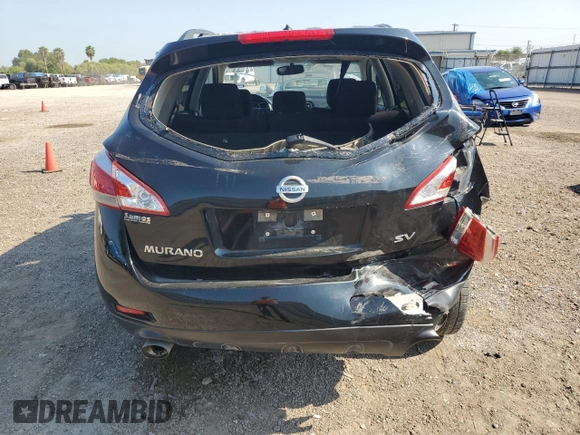 2014 Nissan Murano SV with VIN JN8AZ1MU7EW422241, listed as a Copart auction lot 66687584 with 126,082 mi miles and Salvage Title. Bid and sale history available at carsss.com. Image 6.