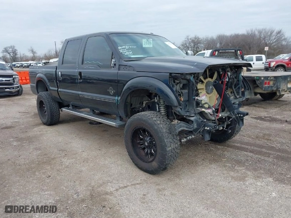 2015 Ford Super Duty F-250 SRW Lariat with VIN 1FT7W2BT8FEB50966, listed as a IAAI auction lot 41573237 with 137,250 mi miles. Bid and sale history available at carsss.com. Image 1.