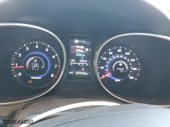 2015 Hyundai Santa Fe Sport with VIN 5XYZU3LB4FG266344, listed as a Copart auction lot 46943995 with 137,515 mi miles and Salvage Title. Bid and sale history available at carsss.com. Image 9.