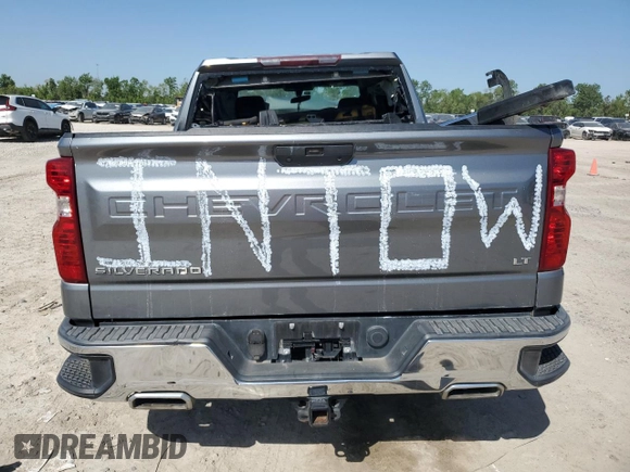 2020 Chevrolet Silverado 1500 LT with VIN 3GCUYDED2LG112375, listed as a Copart auction lot 52380105 with 61,054 mi miles and Salvage Title. Bid and sale history available at DreamBid. Image 6.