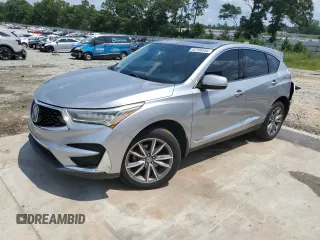 2019 Acura RDX Technology with VIN 5J8TC2H57KL043382, listed as a Copart auction lot 62396555 with 87,625 mi miles and Salvage title. Bid and sale history available at DreamBid. Image 1.