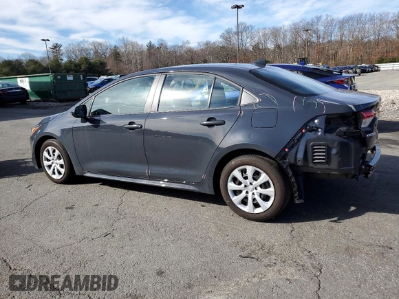 2024 Toyota Corolla LE with VIN 5YFB4MDE1RP117860, listed as a Copart auction lot 46331665 with 8,446 mi miles and Non Repairable. Bid and sale history available at carsss.com. Image 2.