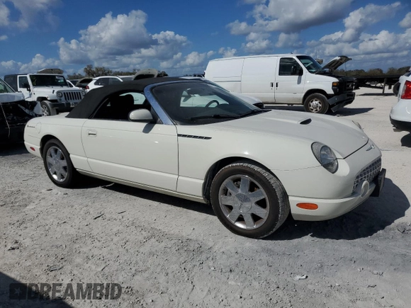 2002 Ford Thunderbird Hardtop Premium with VIN 1FAHP60A22Y124596, listed as a Copart auction lot 79107984 with Not Provided miles and Salvage Title. Bid and sale history available at DreamBid. Image 4.