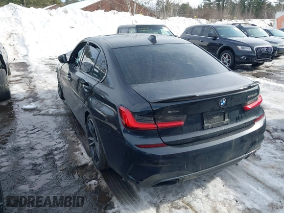 2021 BMW 3 Series M340i xDrive with VIN 3MW5U9J0XM8C19747, listed as a IAAI auction lot 41660591 with Not Provided miles. Bid and sale history available at carsss.com. Image 3.
