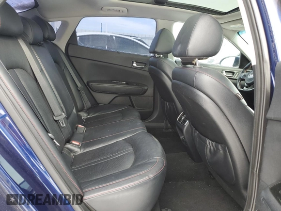 2016 Kia Optima SX Turbo with VIN 5XXGW4L2XGG041293, listed as a Copart auction lot 44734105 with 114,228 mi miles and Salvage Title. Bid and sale history available at carsss.com. Image 10.