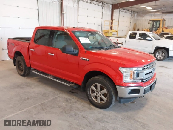 2018 Ford F-150 XL with VIN 1FTEW1E55JFA81946, listed as a IAAI auction lot 42128253 with 129,975 mi miles. Bid and sale history available at carsss.com. Image 1.