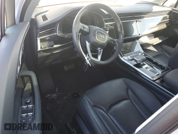 2023 Audi Q7 Premium Plus with VIN WA1LXBF75PD000615, listed as a Copart auction lot 89315475 with 0 mi miles and Salvage Title. Bid and sale history available at carsss.com. Image 8.