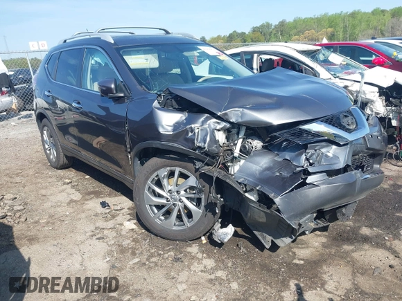 2015 Nissan Rogue SL with VIN 5N1AT2MT1FC766074, listed as a IAAI auction lot 41908829 with 52,537 mi miles. Bid and sale history available at carsss.com. Image 1.