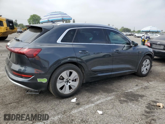 2019 Audi e-tron Premium Plus with VIN WA1LABGE3KB014614, listed as a Copart auction lot 60864165 with 37,718 mi miles and Salvage title. Bid and sale history available at DreamBid. Image 3.