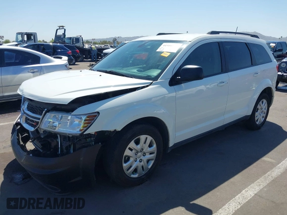 2020 Dodge Journey SE Value with VIN 3C4PDCAB2LT275039, listed as a IAAI auction lot 41986920 with 24,279 mi miles and . Bid and sale history available at carsss.com. Image 2.