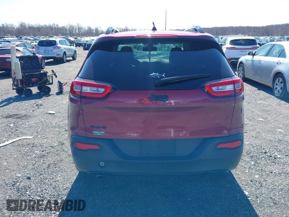 2017 Jeep Cherokee Sport with VIN 1C4PJMAB8HW648052, listed as a IAAI auction lot 41748439 with 177,435 mi miles. Bid and sale history available at carsss.com. Image 16.