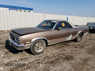 1983 Chevrolet El Camino with VIN 1GCCW80H5DR255003, listed as a Copart auction lot 63256084 with 23,199 mi miles and Salvage Title. Bid and sale history available at carsss.com. Image 1.