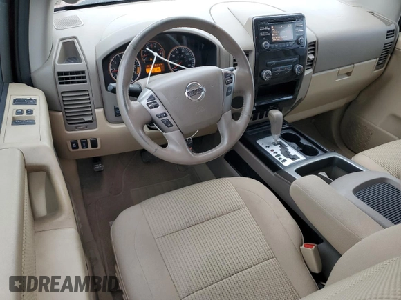 2014 Nissan Titan SV with VIN 1N6AA0CAXEN514113, listed as a Copart auction lot 53114095 with 32,135 mi miles and Salvage title. Bid and sale history available at DreamBid. Image 8.