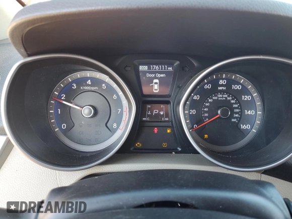 2013 Hyundai Elantra GT with VIN KMHD35LE7DU058565, listed as a Copart auction lot 76514344 with 176,111 mi miles and Non Repairable. Bid and sale history available at carsss.com. Image 9.