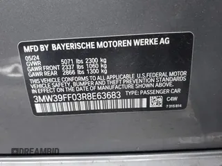2024 BMW 3 Series 330e with VIN 3MW39FF03R8E63683, listed as a IAAI auction lot 41399888 with 5,430 mi miles. Bid and sale history available at carsss.com. Image 9.