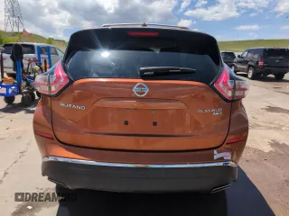 2015 Nissan Murano SL z VIN 5N1AZ2MH5FN287106, wystawiony jako Copart lot #56955825 z przebiegiem 97 212 mil mil oraz Szkoda całkowita • Salvage title. Historia ofert i sprzedaży dostępna na DreamBid. Obrazek 6.