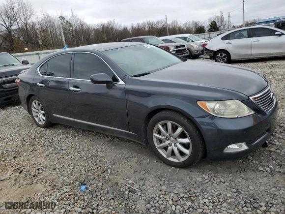 2007 Lexus LS 460 with VIN JTHBL46F975003803, listed as a Copart auction lot 44532324 with 179,262 mi miles and Salvage Title. Bid and sale history available at carsss.com. Image 4.