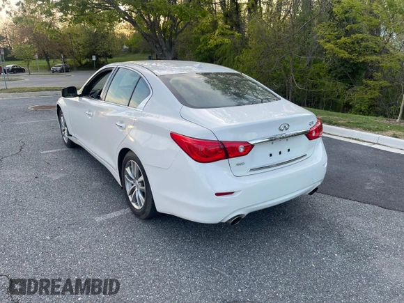 2017 Infiniti Q50 2.0t Premium with VIN JN1CV7AR2HM681872, listed as a Copart auction lot 53921215 with 29,414 mi miles and Clean Title. Bid and sale history available at carsss.com. Image 3.
