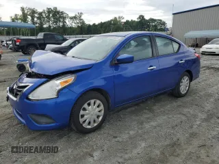2017 Nissan Versa S with VIN 3N1CN7AP4HL812471, listed as a Copart auction lot 58919625 with 90,012 mi miles and Salvage title. Bid and sale history available at DreamBid. Image 1.