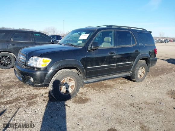 2003 Toyota Sequoia Limited with VIN 5TDBT48A73S146644, listed as a IAAI auction lot 41670937 with 254,916 mi miles. Bid and sale history available at carsss.com. Image 2.