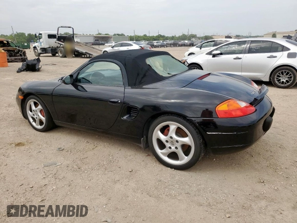 2002 Porsche Boxster S with VIN WP0CB29862U662253, listed as a Copart auction lot 63684845 with 115,500 mi miles and Salvage title. Bid and sale history available at DreamBid. Image 2.