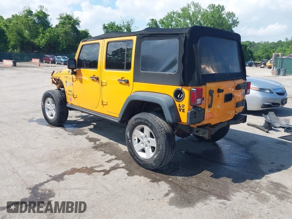 2013 Jeep Wrangler Unlimited Sport z VIN 1C4HJWDGXDL538395, wystawiony jako IAAI lot #42265264 z przebiegiem 154 080 mil mil oraz . Historia ofert i sprzedaży dostępna na DreamBid. Obrazek 3.