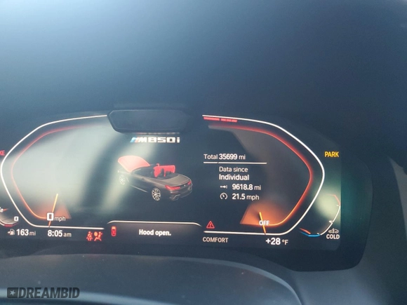 2019 BMW 8 Series M850i xDrive with VIN WBAFY4C52KBX39344, listed as a Copart auction lot 50695235 with 35,699 mi miles and Clean Title. Bid and sale history available at carsss.com. Image 9.