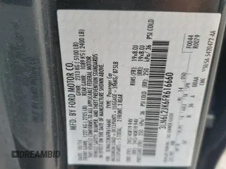 2015 Lincoln MKZ с VIN 3LN6L2JK6FR616660, выставлен на аукционе Copart как лот 66220555 с пробегом 47 377 миль миль и Списание • Salvage title. История ставок и продаж доступна на DreamBid. Изображение 12.