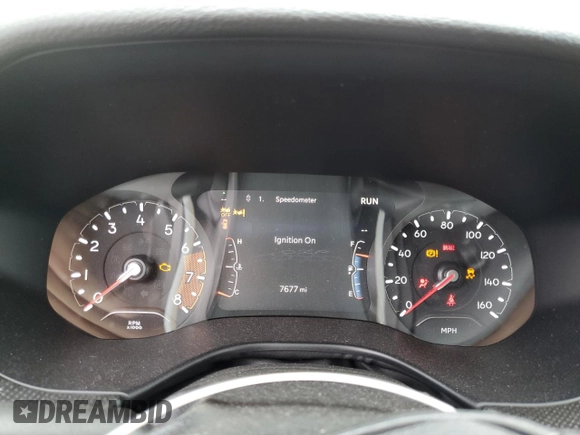 2024 Jeep Compass Latitude z VIN 3C4NJDBN8RT120485, wystawiony jako Copart lot #57960485 z przebiegiem 7 677 mil mil oraz Szkoda całkowita • Salvage title. Historia ofert i sprzedaży dostępna na DreamBid. Obrazek 9.