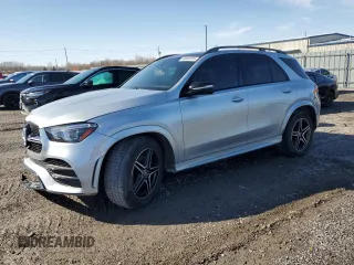 2023 Mercedes-Benz GLE 450 with VIN 4JGFB5KB5PA870052, listed as a Copart auction lot 48808365 with 47,274 mi miles and Salvage title. Bid and sale history available at DreamBid. Image 1.