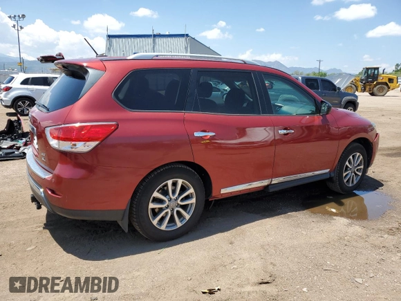 2015 Nissan Pathfinder SL z VIN 5N1AR2MM7FC635254, wystawiony jako Copart lot #60130825 z przebiegiem 122 376 mil mil oraz Czysty tytuł • Clean title. Historia ofert i sprzedaży dostępna na DreamBid. Obrazek 3.