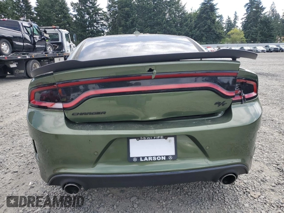 2021 Dodge Charger R/T with VIN 2C3CDXCT6MH553452, listed as a Copart auction lot 63240035 with Not provided miles and Salvage title. Bid and sale history available at DreamBid. Image 6.