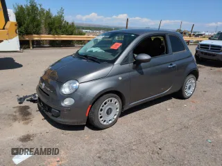 2013 FIAT 500 Pop with VIN 3C3CFFAR8DT539037, listed as a Copart auction lot 59787675 with 108,375 mi miles and Salvage title. Bid and sale history available at DreamBid. Image 1.