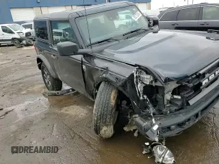2023 Ford Bronco with VIN 1FMDE5AH6PLB56147, listed as a Copart auction lot 85275394 with 24,594 mi miles and Salvage title. Bid and sale history available at DreamBid. Image 12.