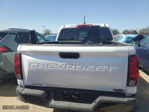 2024 Chevrolet Colorado 2WD Work Truck with VIN 1GCPSBEK6R1150605, listed as a Copart auction lot 42230645 with 17,909 mi miles and Salvage Title. Bid and sale history available at carsss.com. Image 6.